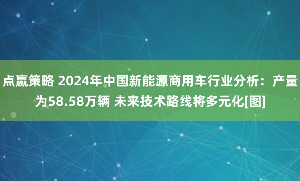 点赢策略 2024年中国新能源商用车行业分析：产量为58.58万辆 未来技术路线将多元化[图]
